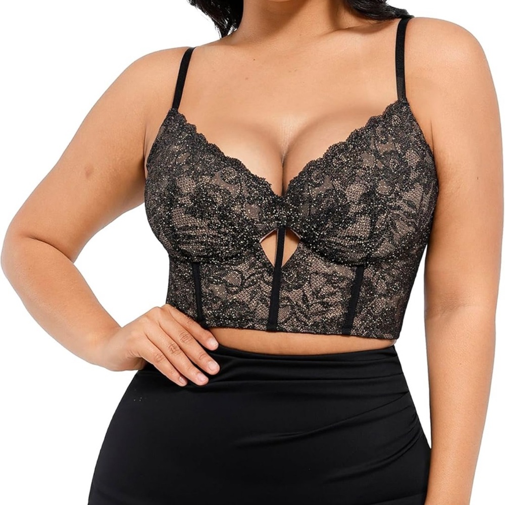 Elegant Black Lace Bralette